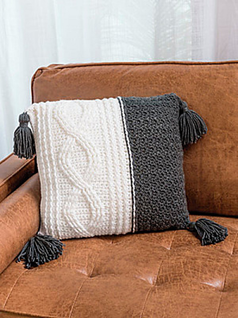 Modern Cable Pillow