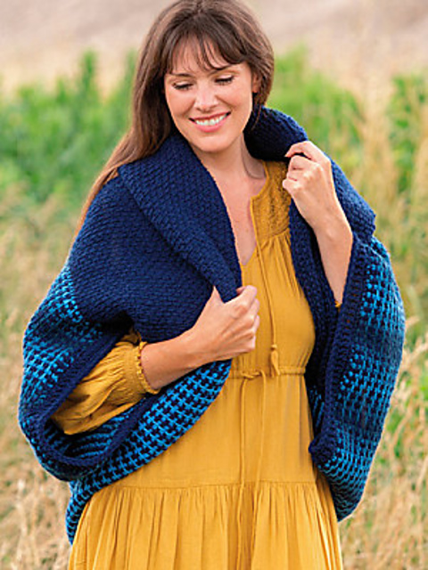 Ravelry: Night Sky Tunisian Shrug pattern by Mary Beth Temple