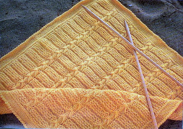 Butterfly stitch baby blanket
