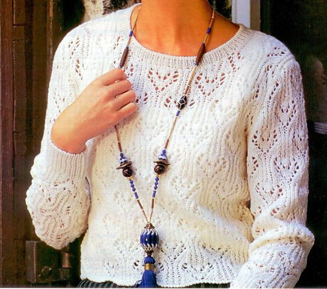 Mini lace sweater