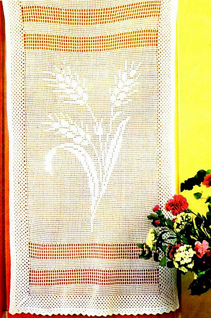 Wheat on curtains