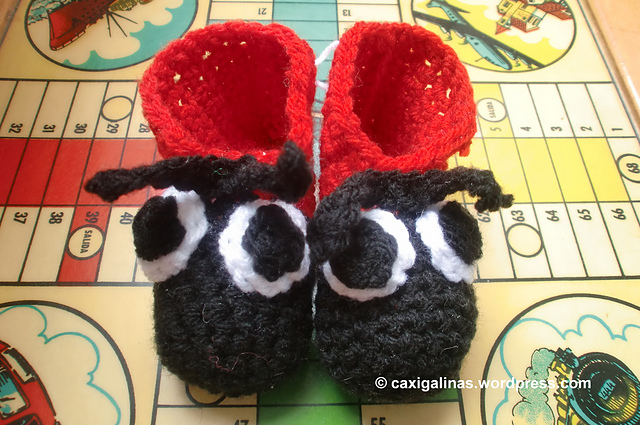 Ladybug Booties