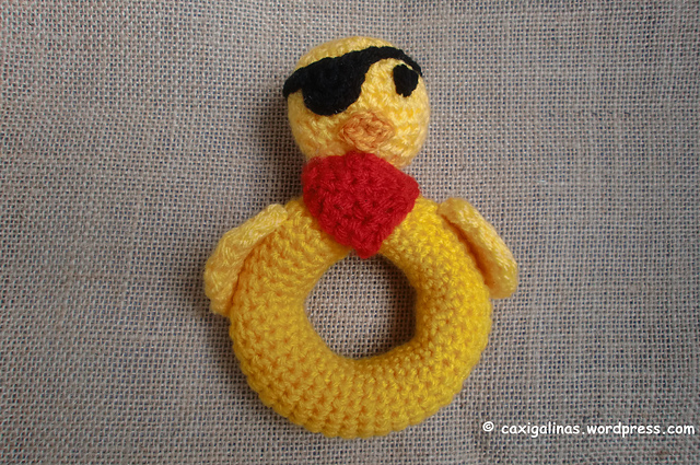 Pirate chick rattle