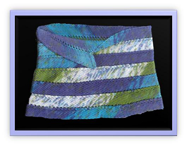 Water Colors Machine Knit Cowl