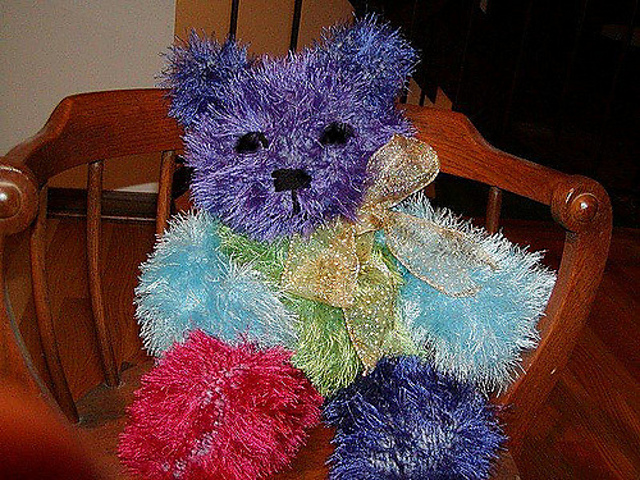 Fun Fur Ted (Machine Knit)