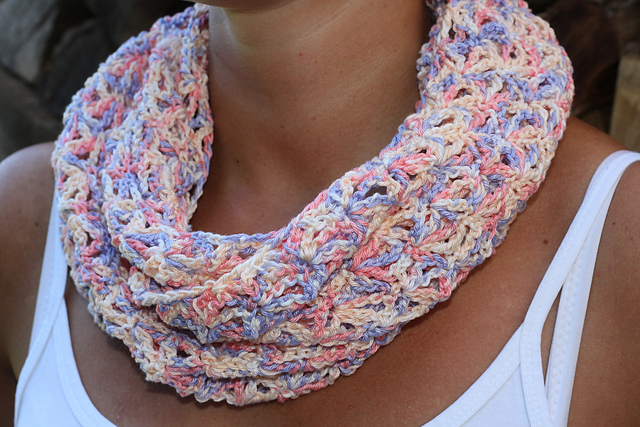 infinity scarf in pastel colors