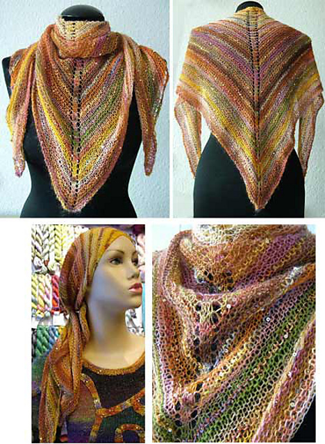 X-Splash Sunrise Shawl (Renoir)