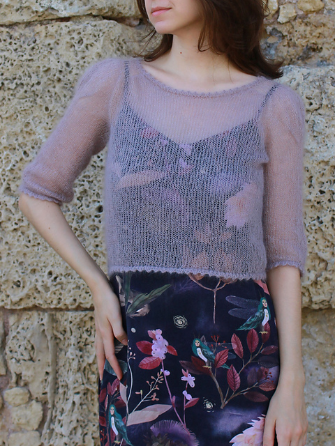 Au Revoir Blouse Stockinette version