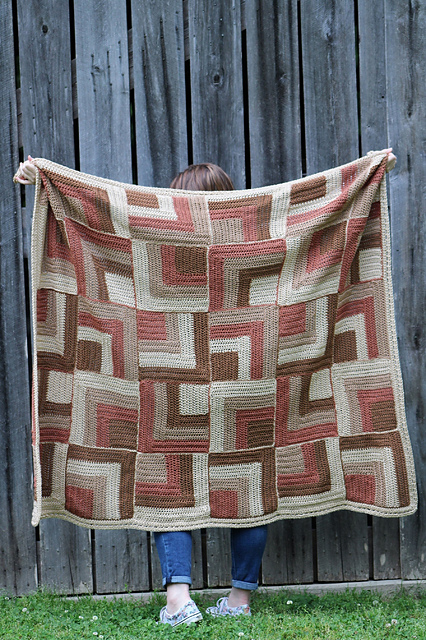 Rustic Squares Blanket