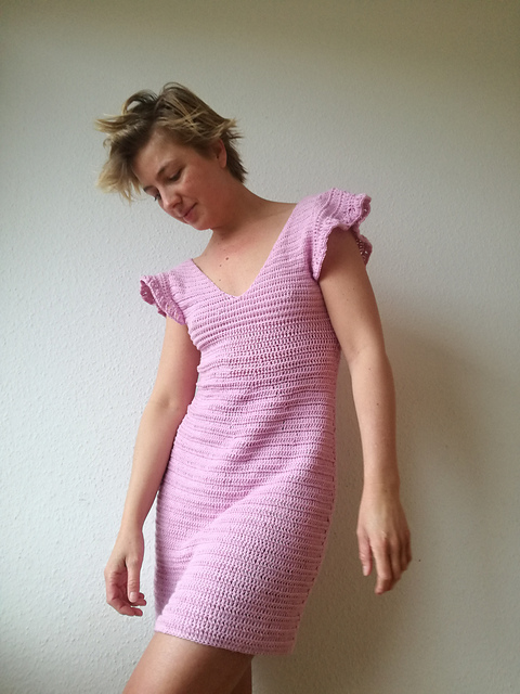 Dress with Butterfly Sleeves