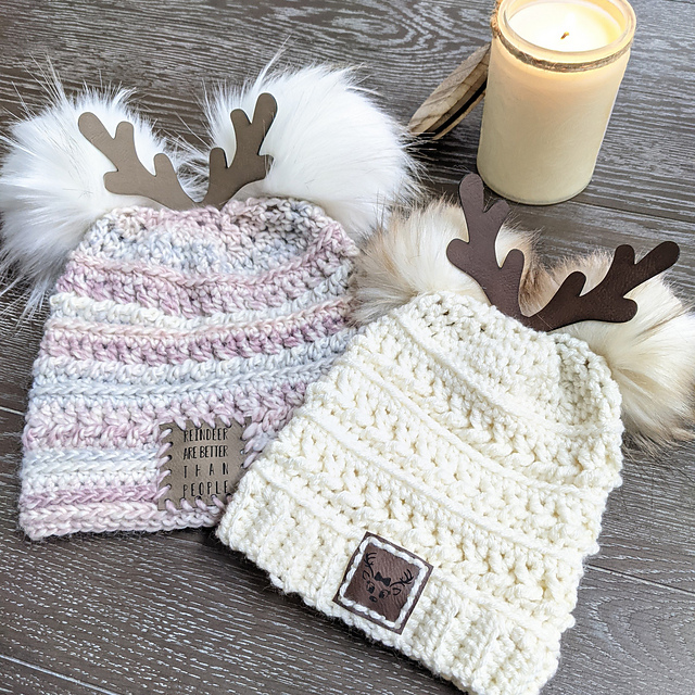 You Sleigh Me Reindeer Beanie & Cozy