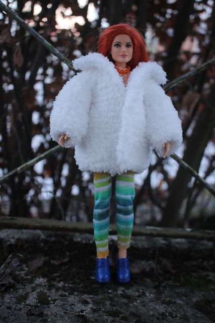 Barbie fluffy jacket