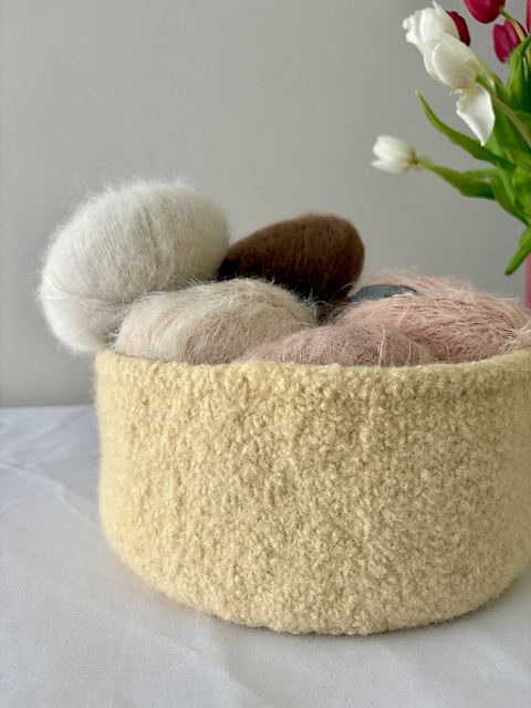 Simple Felted Basket