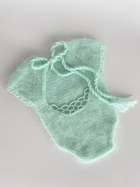 Newborn Bodysuit with Open Back