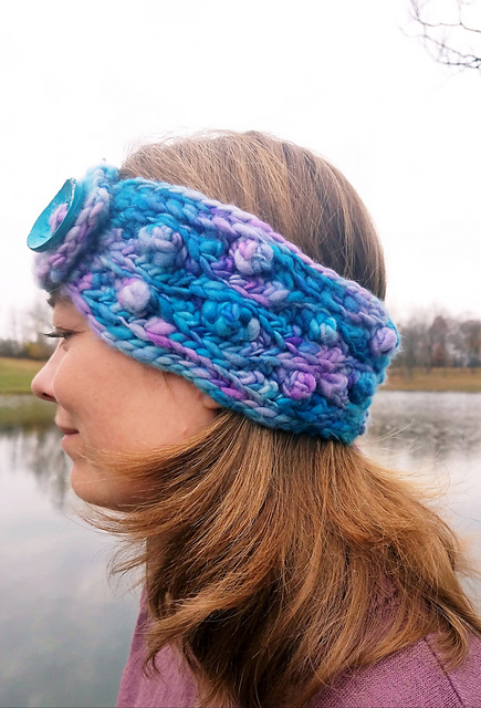 Bubbles and Waves Earwarmer