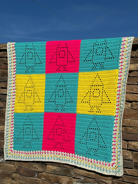 Blast Off (Rocket) Baby Blanket