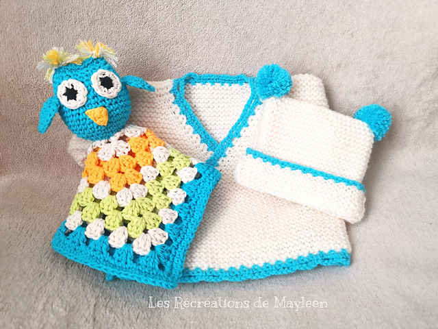 Ensemble brassière et bonnet