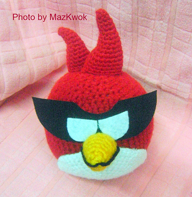 Amigurumi: Angry bird space - Super red bird