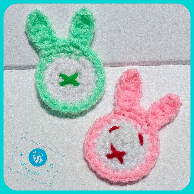 Bunny head applique