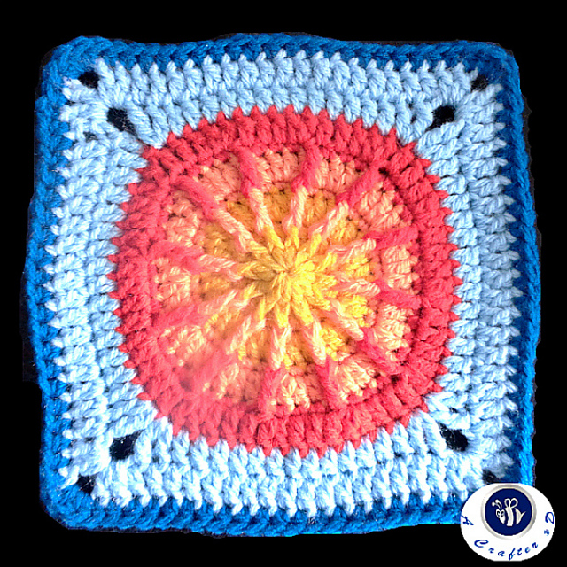 Summer sun granny square