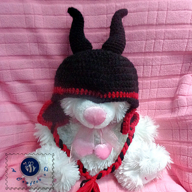 "Little Maleficent" baby hat