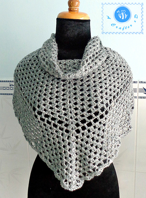 Silver glam shawl