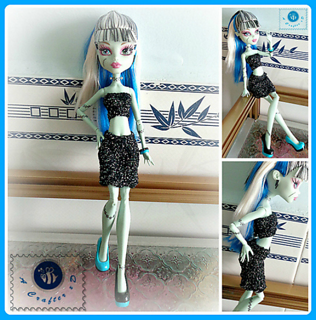 Fashion Doll Tube Top & Skirt