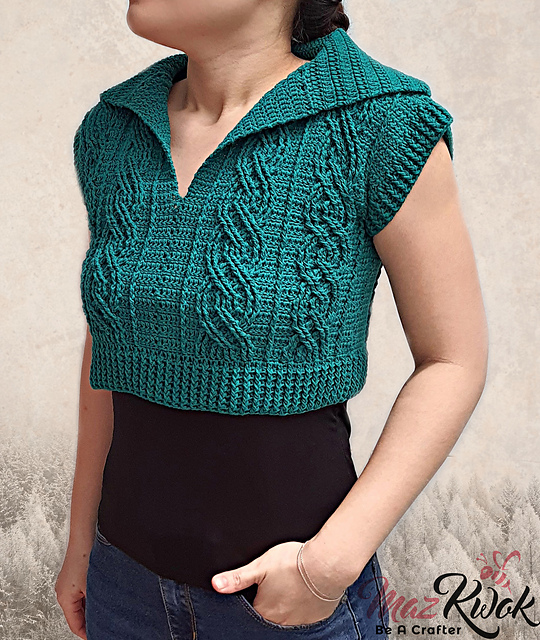 Eternal Cable Crop Top