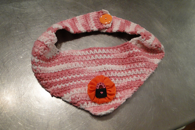 Crochet Kerchief Bib