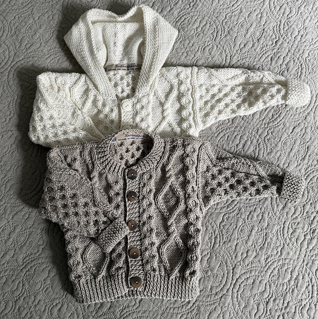 Honey Aran Cardigan and Hoody