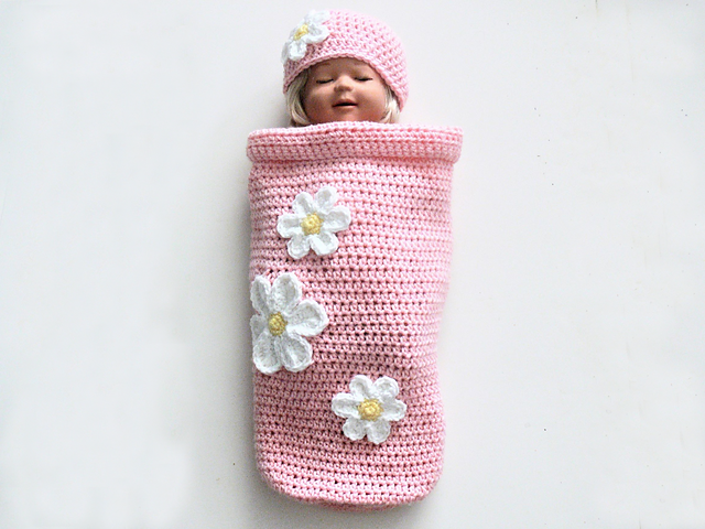 Baby Cocoon and Hat # 357