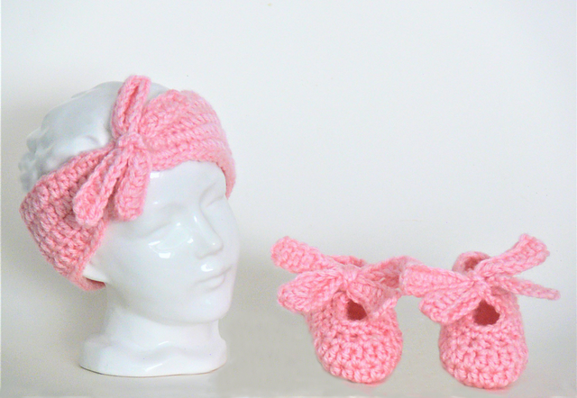 Easy Baby Headband and Slippers # 375B