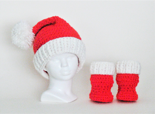 Baby Santa Hat and Boots # 331