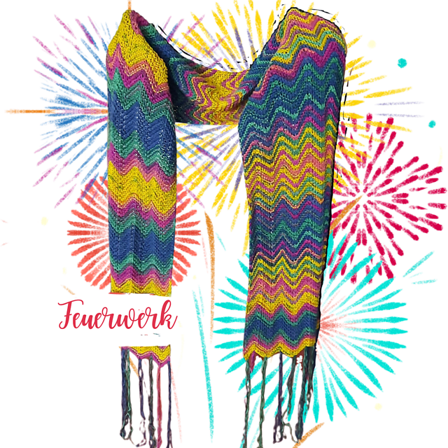 Feuerwerk Schal