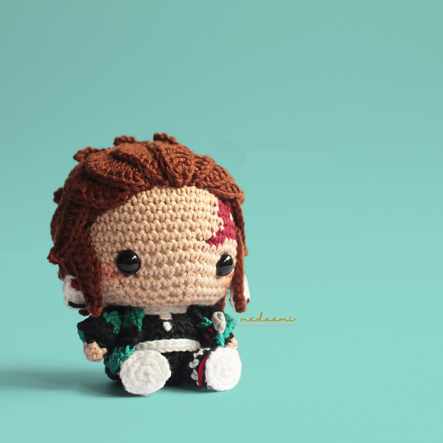 Ravelry Tanjiro Demon Slayer Amigurumi pattern by Imelda Liputri