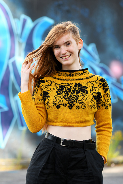 Grapevine Yoked Sweater