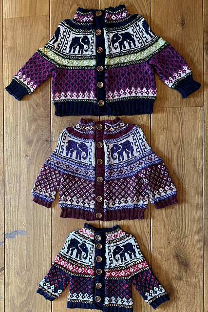 ヘヨンhyeon  elephant knit cardigan RTS Engepapa Autumn Girls Giraffe Elephant Cardigan