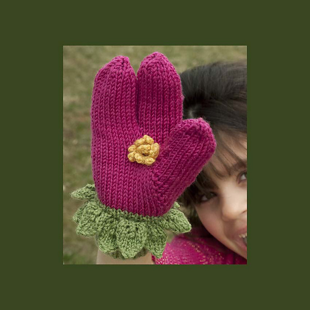 Flower Mitten