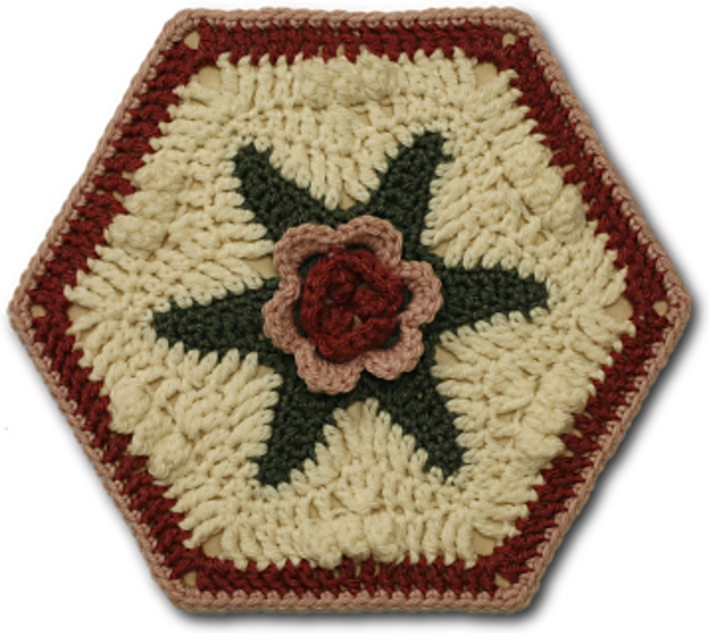 Malmaison Rosy Hexagon Motif