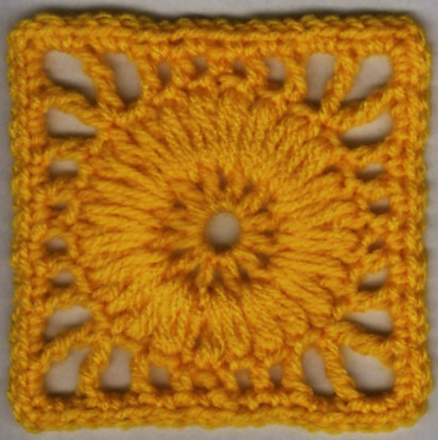 Wagon Wheel Puff Motif