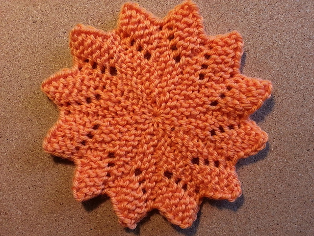 A washcloth pattern for knitting teachers