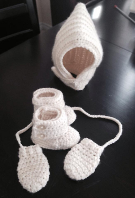 Toddler Hooded Cowl & Mitten