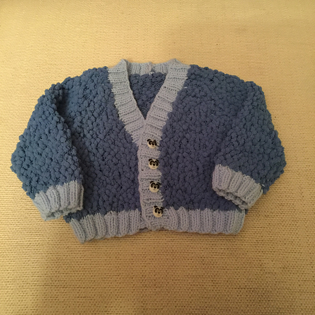 Round or V-neck Bubbly Cardigan