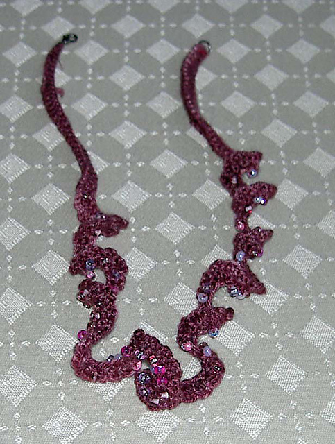 Curlicue Beaded Necklace