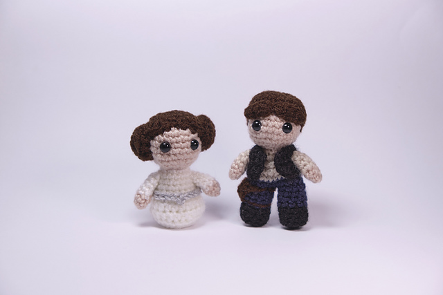 Princess Leia and Han Solo