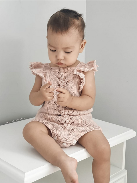 Bloom romper/Blomsterdrakt