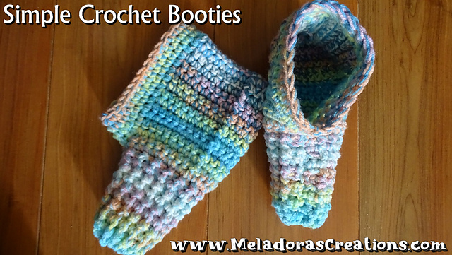 Simple Crochet Booties