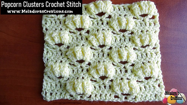 Popcorn Clusters Crochet Stitch