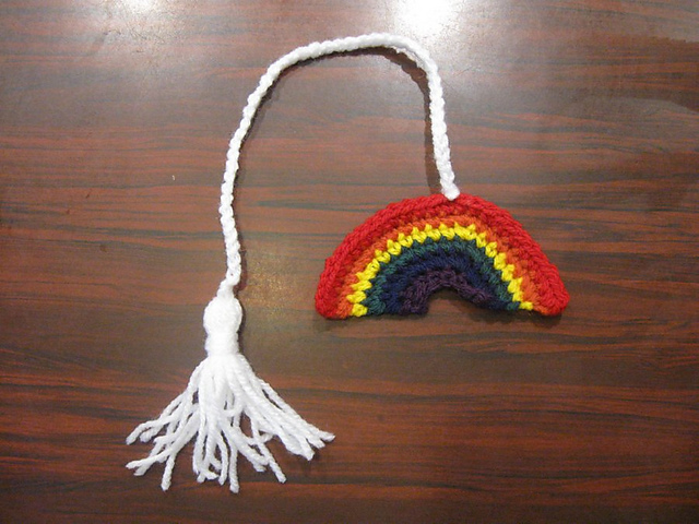 Rainbow book marker