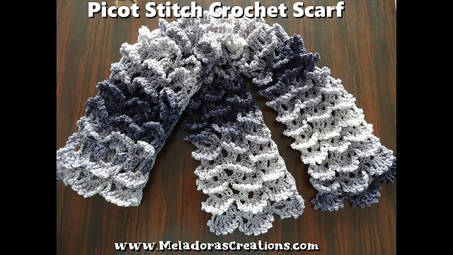 Picot Shell Stitch Scarf